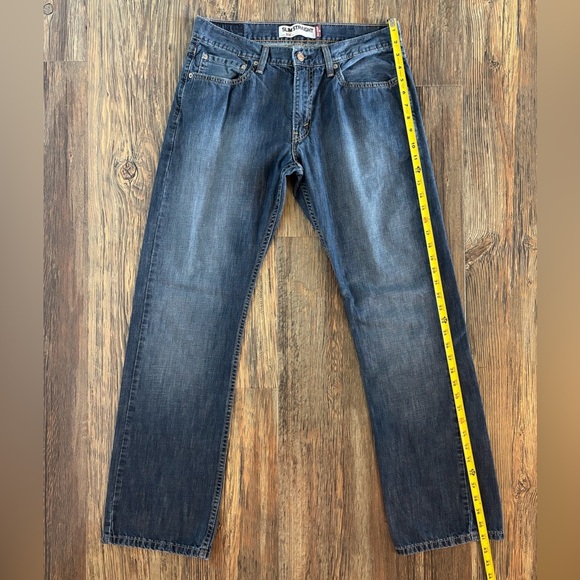 Levi’s 514 Slim Straight Jeans Mens 33 x 32 Dark Wash Blue Denim - Picture 3 of 11